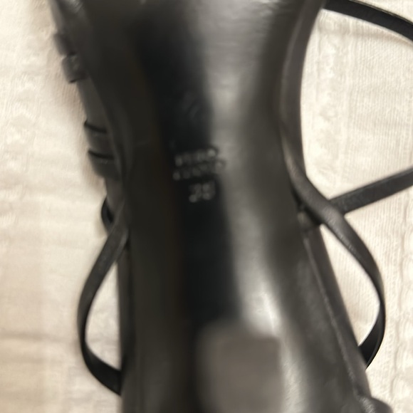 3.1 Phillip Lim Black Ankle Strap Leather Heels - Picture 8 of 8